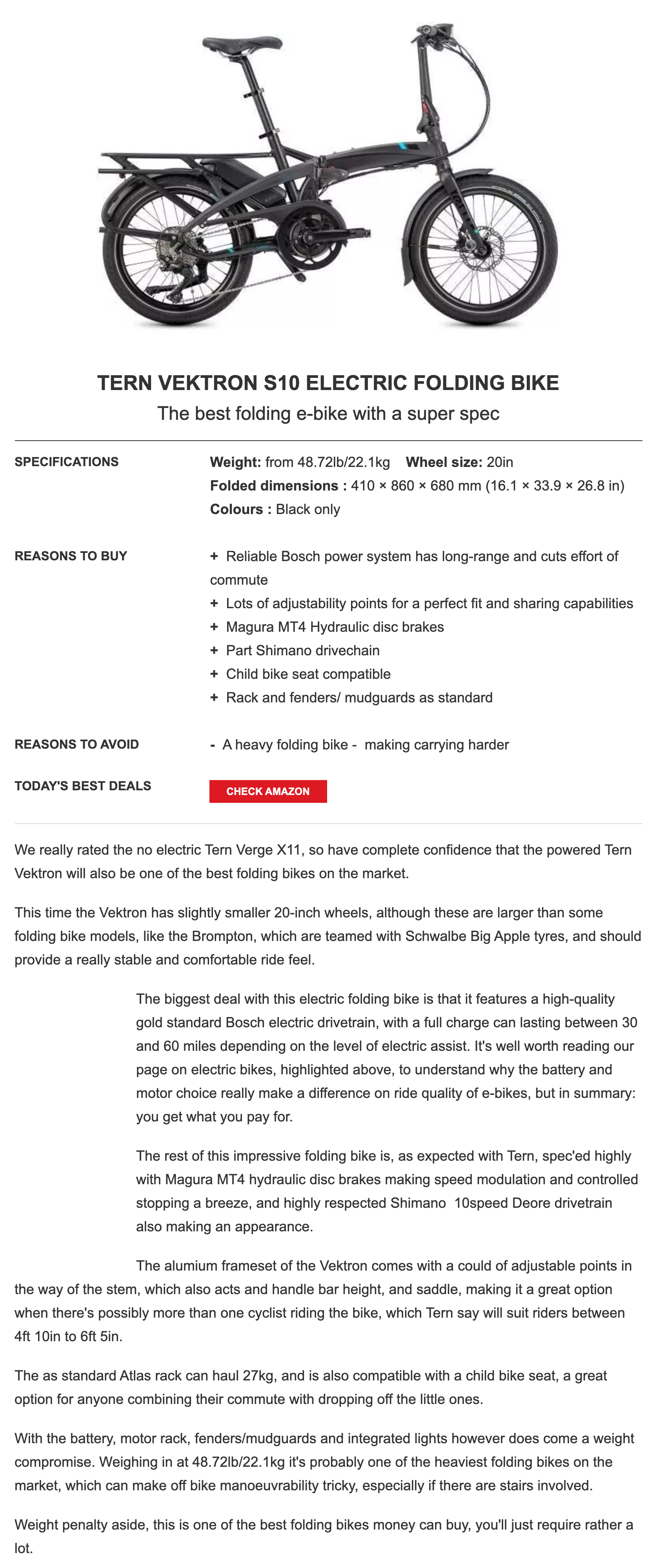 The best folding bikes reviewed and rated (Vektron S10) Tern Bicycles